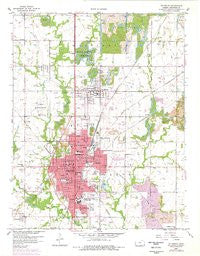 Pittsburg Kansas Historical topographic map, 1:24000 scale, 7.5 X 7.5 Minute, Year 1959