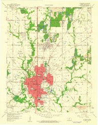 Pittsburg Kansas Historical topographic map, 1:24000 scale, 7.5 X 7.5 Minute, Year 1959