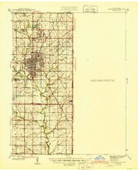 Pittsburg Kansas Historical topographic map, 1:62500 scale, 15 X 15 Minute, Year 1945