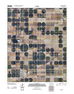 Plains Kansas Historical topographic map, 1:24000 scale, 7.5 X 7.5 Minute, Year 2012