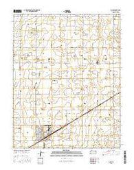 Plains Kansas Current topographic map, 1:24000 scale, 7.5 X 7.5 Minute, Year 2016