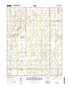 Plains NW Kansas Current topographic map, 1:24000 scale, 7.5 X 7.5 Minute, Year 2016
