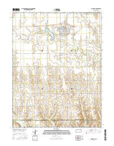 Plainville Kansas Current topographic map, 1:24000 scale, 7.5 X 7.5 Minute, Year 2016