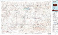 Plainville Kansas Historical topographic map, 1:100000 scale, 30 X 60 Minute, Year 1985