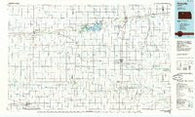 Plainville Kansas Historical topographic map, 1:100000 scale, 30 X 60 Minute, Year 1985