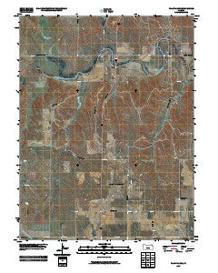 Plainville SE Kansas Historical topographic map, 1:24000 scale, 7.5 X 7.5 Minute, Year 2009
