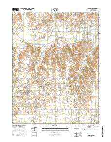 Plainville SE Kansas Current topographic map, 1:24000 scale, 7.5 X 7.5 Minute, Year 2015