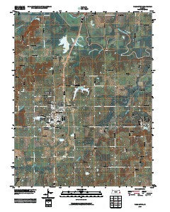 Pleasanton Kansas Historical topographic map, 1:24000 scale, 7.5 X 7.5 Minute, Year 2009