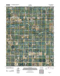 Plevna Kansas Historical topographic map, 1:24000 scale, 7.5 X 7.5 Minute, Year 2012