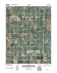 Plevna Kansas Historical topographic map, 1:24000 scale, 7.5 X 7.5 Minute, Year 2012