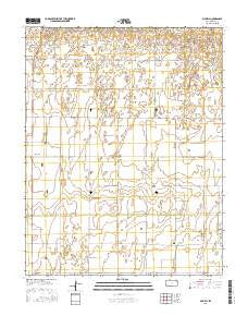 Plymell Kansas Current topographic map, 1:24000 scale, 7.5 X 7.5 Minute, Year 2016
