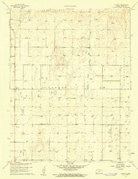 Plymell Kansas Historical topographic map, 1:24000 scale, 7.5 X 7.5 Minute, Year 1960