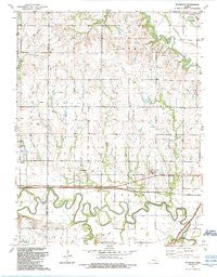 Plymouth Kansas Historical topographic map, 1:24000 scale, 7.5 X 7.5 Minute, Year 1989
