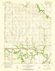 Plymouth Kansas Historical topographic map, 1:24000 scale, 7.5 X 7.5 Minute, Year 1957