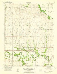 Plymouth Kansas Historical topographic map, 1:24000 scale, 7.5 X 7.5 Minute, Year 1957