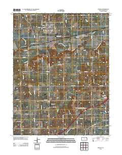 Pomona Kansas Historical topographic map, 1:24000 scale, 7.5 X 7.5 Minute, Year 2012