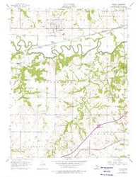 Pomona Kansas Historical topographic map, 1:24000 scale, 7.5 X 7.5 Minute, Year 1956