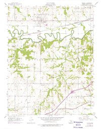 Pomona Kansas Historical topographic map, 1:24000 scale, 7.5 X 7.5 Minute, Year 1956