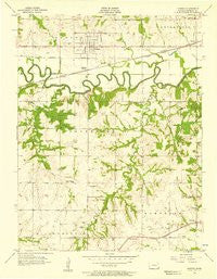Pomona Kansas Historical topographic map, 1:24000 scale, 7.5 X 7.5 Minute, Year 1956