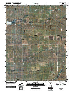 Pontiac Kansas Historical topographic map, 1:24000 scale, 7.5 X 7.5 Minute, Year 2009