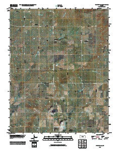 Porterville Kansas Historical topographic map, 1:24000 scale, 7.5 X 7.5 Minute, Year 2009