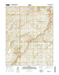 Porterville Kansas Current topographic map, 1:24000 scale, 7.5 X 7.5 Minute, Year 2015