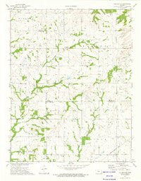 Porterville Kansas Historical topographic map, 1:24000 scale, 7.5 X 7.5 Minute, Year 1973