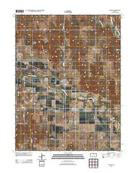 Portis Kansas Historical topographic map, 1:24000 scale, 7.5 X 7.5 Minute, Year 2012