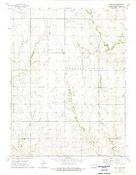 Portis NW Kansas Historical topographic map, 1:24000 scale, 7.5 X 7.5 Minute, Year 1973