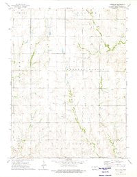 Portis NW Kansas Historical topographic map, 1:24000 scale, 7.5 X 7.5 Minute, Year 1973