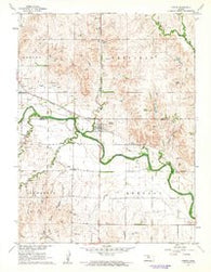 Portis Kansas Historical topographic map, 1:24000 scale, 7.5 X 7.5 Minute, Year 1961