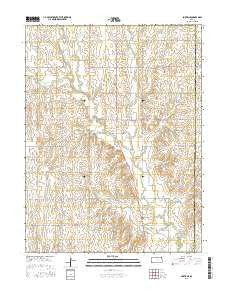 Portis NE Kansas Current topographic map, 1:24000 scale, 7.5 X 7.5 Minute, Year 2015