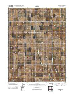 Portis NW Kansas Historical topographic map, 1:24000 scale, 7.5 X 7.5 Minute, Year 2012