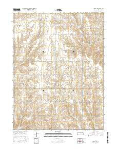 Portis NW Kansas Current topographic map, 1:24000 scale, 7.5 X 7.5 Minute, Year 2015