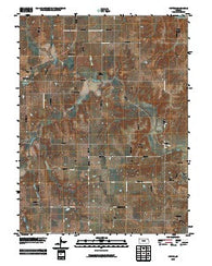 Potter Kansas Historical topographic map, 1:24000 scale, 7.5 X 7.5 Minute, Year 2009