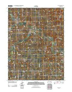 Potter Kansas Historical topographic map, 1:24000 scale, 7.5 X 7.5 Minute, Year 2012