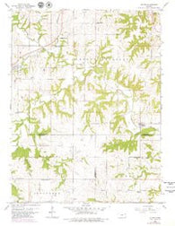 Potter Kansas Historical topographic map, 1:24000 scale, 7.5 X 7.5 Minute, Year 1960