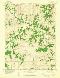 Potter Kansas Historical topographic map, 1:24000 scale, 7.5 X 7.5 Minute, Year 1960