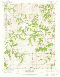 Potter Kansas Historical topographic map, 1:24000 scale, 7.5 X 7.5 Minute, Year 1960