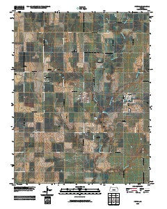 Potwin Kansas Historical topographic map, 1:24000 scale, 7.5 X 7.5 Minute, Year 2009