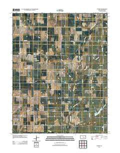 Potwin Kansas Historical topographic map, 1:24000 scale, 7.5 X 7.5 Minute, Year 2012