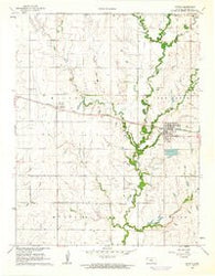 Potwin Kansas Historical topographic map, 1:24000 scale, 7.5 X 7.5 Minute, Year 1961