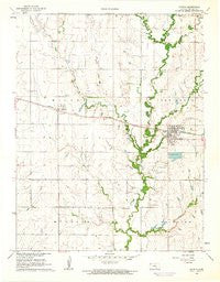 Potwin Kansas Historical topographic map, 1:24000 scale, 7.5 X 7.5 Minute, Year 1961