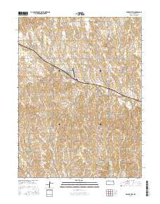 Prairie View Kansas Current topographic map, 1:24000 scale, 7.5 X 7.5 Minute, Year 2015