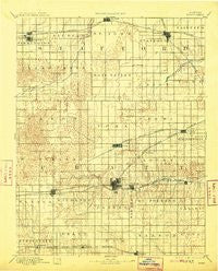 Pratt Kansas Historical topographic map, 1:125000 scale, 30 X 30 Minute, Year 1894