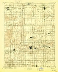 Pratt Kansas Historical topographic map, 1:125000 scale, 30 X 30 Minute, Year 1894