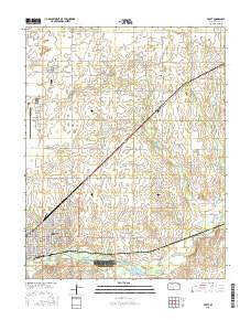 Pratt Kansas Current topographic map, 1:24000 scale, 7.5 X 7.5 Minute, Year 2015