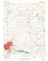 Pratt Kansas Historical topographic map, 1:24000 scale, 7.5 X 7.5 Minute, Year 1968