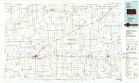 Pratt Kansas Historical topographic map, 1:100000 scale, 30 X 60 Minute, Year 1985