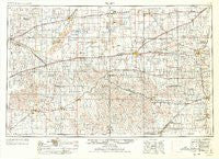 Pratt Kansas Historical topographic map, 1:250000 scale, 1 X 2 Degree, Year 1955